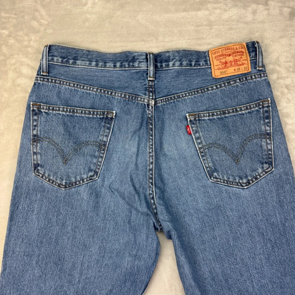 Vintage Levis 550 Jeans Mens‎ 36x32 Blue Faded Loose Baggy Relaxed Fit 90s Y2K